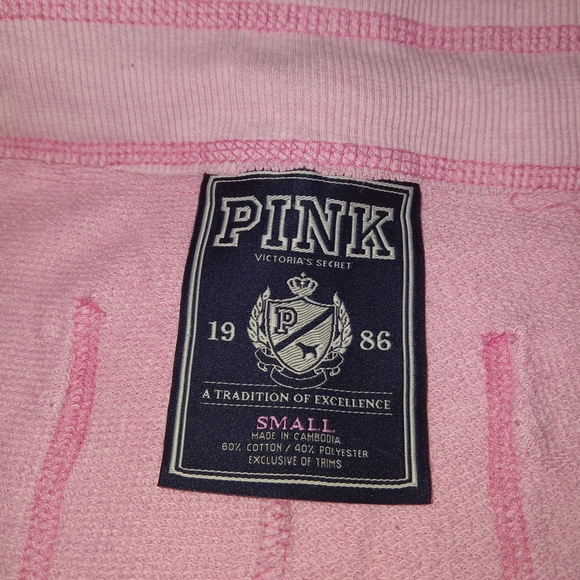 VTG PINK Victoria's Secret Pink Sweatpants Bootcut Lightning Bolt - Picture 7 of 14